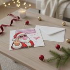 'Merry Christmas Bitch' Square Card for a Cheeky Christmas Message