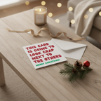 'This Card Will Look Crap' Christmas Square Card: A Witty Greeting