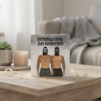 Good Girls Get Rewarded Birthday Card - Cheeky Square Birthday Card