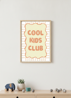 A4 Kids Room Decor Print: Join the Cool Club – Fun Wall Art for Little Legends