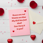 Funny Poem Rude Valentine’s Day Card For Her