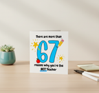 More than 67 Reasons You're the Best Teacher Card | Square