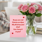 Funny Poem Rude Valentine’s Day Card For Her