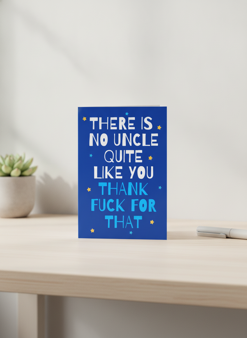 To the Best (and Funniest) Uncle A5 Card - He's One of a Kind