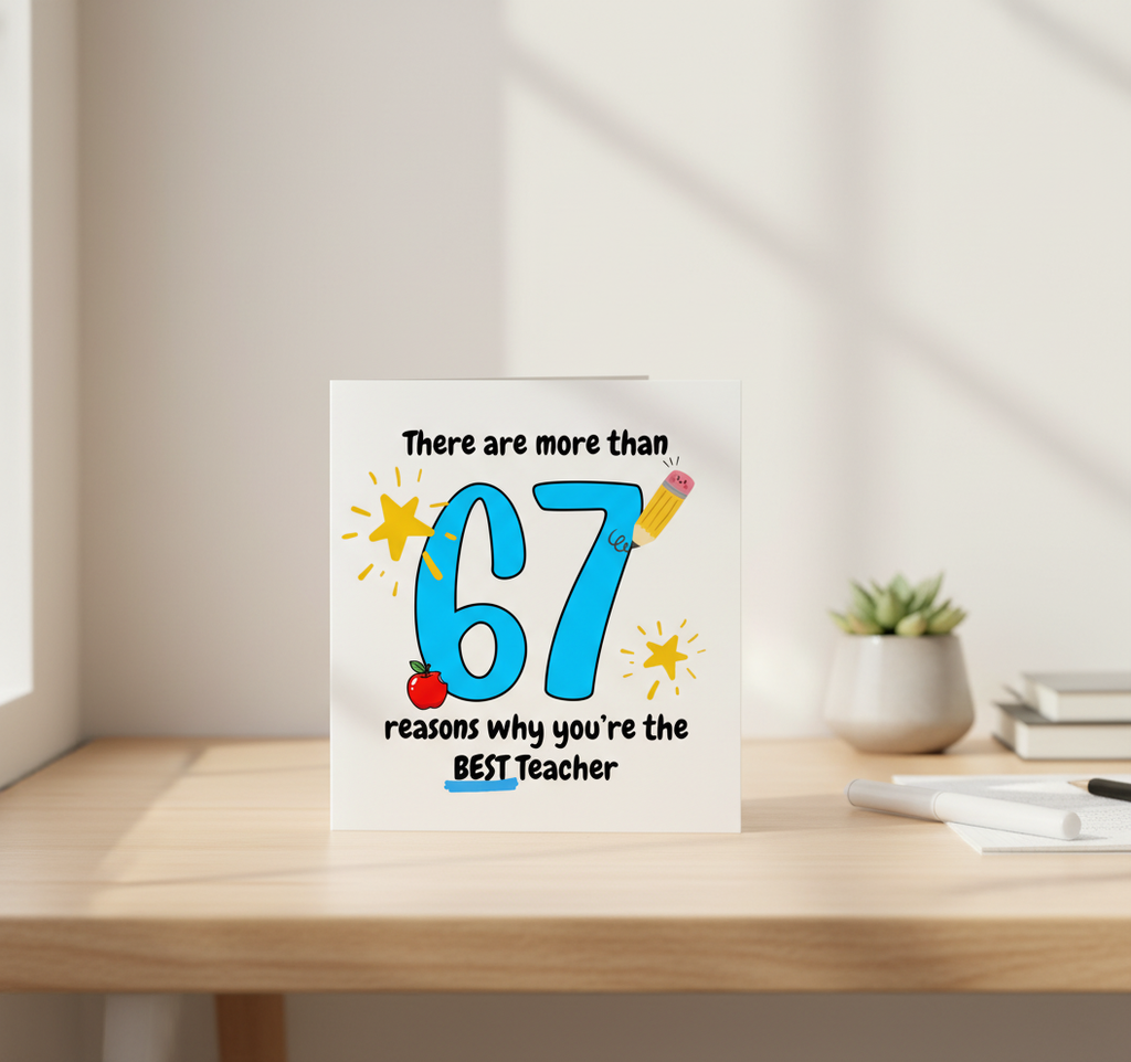 More than 67 Reasons You're the Best Teacher Card | Square