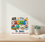 Personalised Thank You Teacher Card 2026 - Square Card