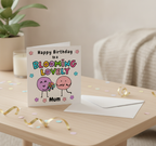Blooming Lovely Mum Birthday Card - A Special Square Card for Her Day