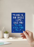 To the Best (and Funniest) Uncle A5 Card - He's One of a Kind
