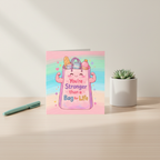 You're Strong Card - Square Greetings Card