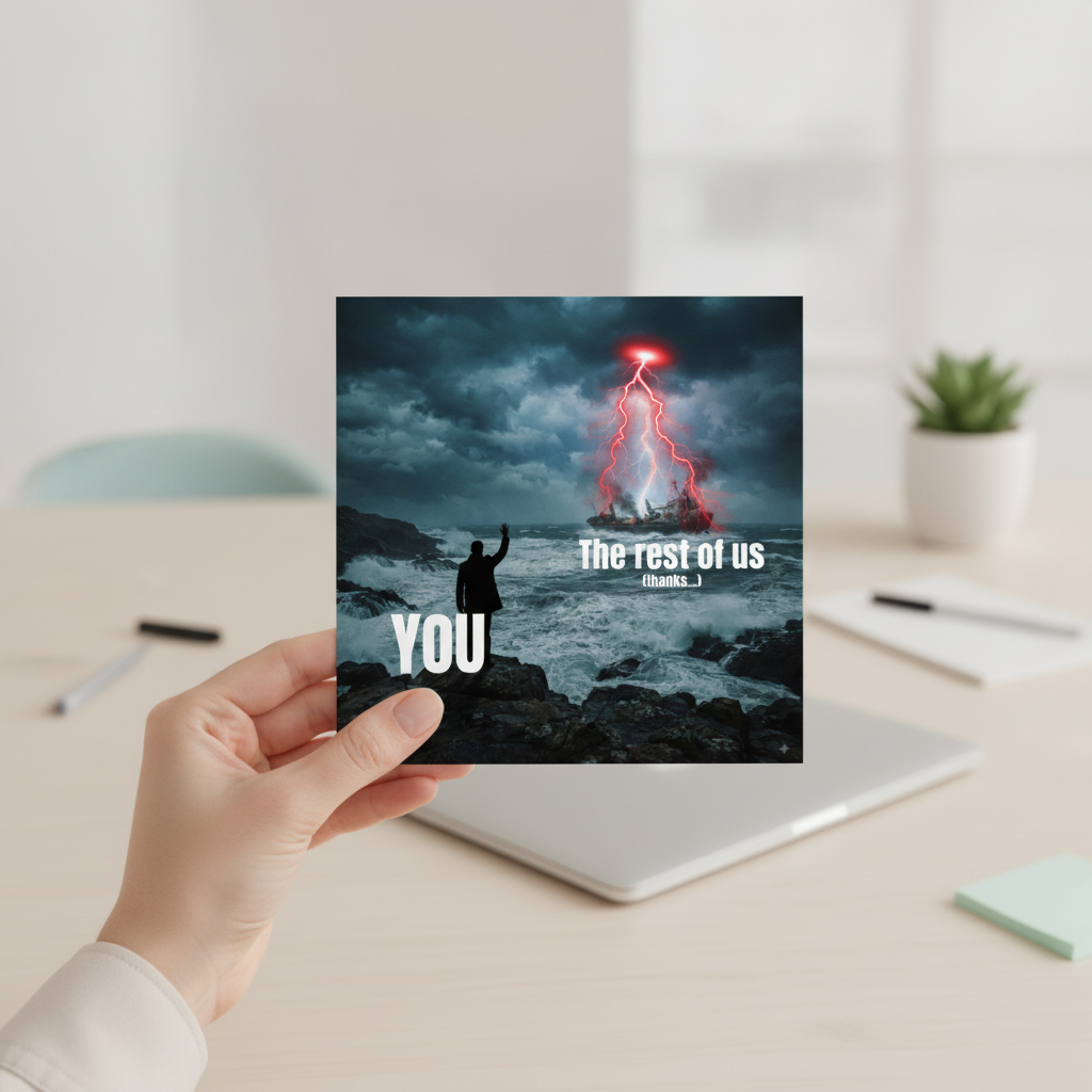 Bye Bye Workmate! Good Luck New Job Card for Office Leavers