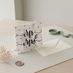 Mr & Mrs Wedding Card - Square Design