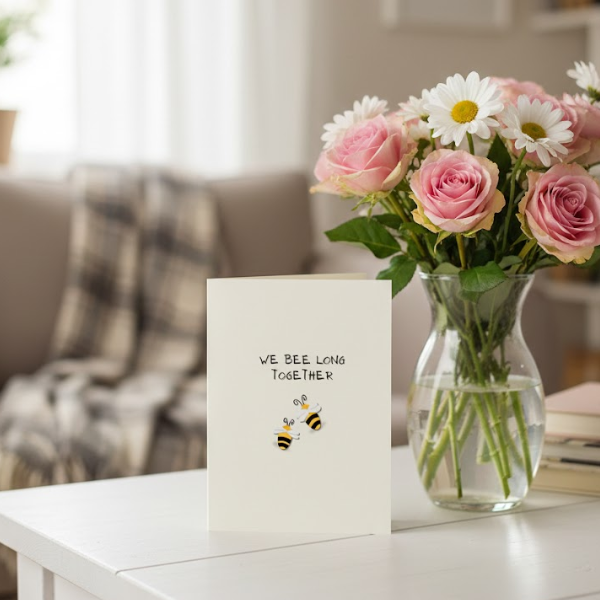 Cute Valentine’s Card – We Bee Long Together