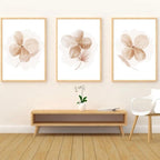 Neutral Flower Home Print Set Of 3