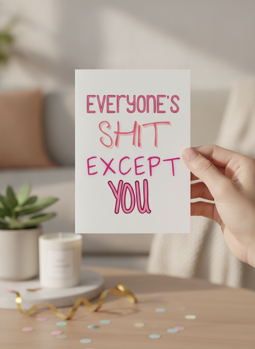 Everyone Is Shit - Birthday Card