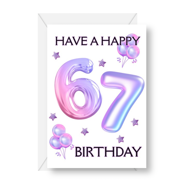6/7 Birthday Card