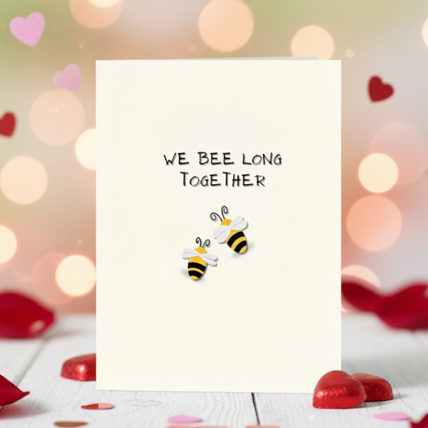Cute Valentine’s Card – We Bee Long Together