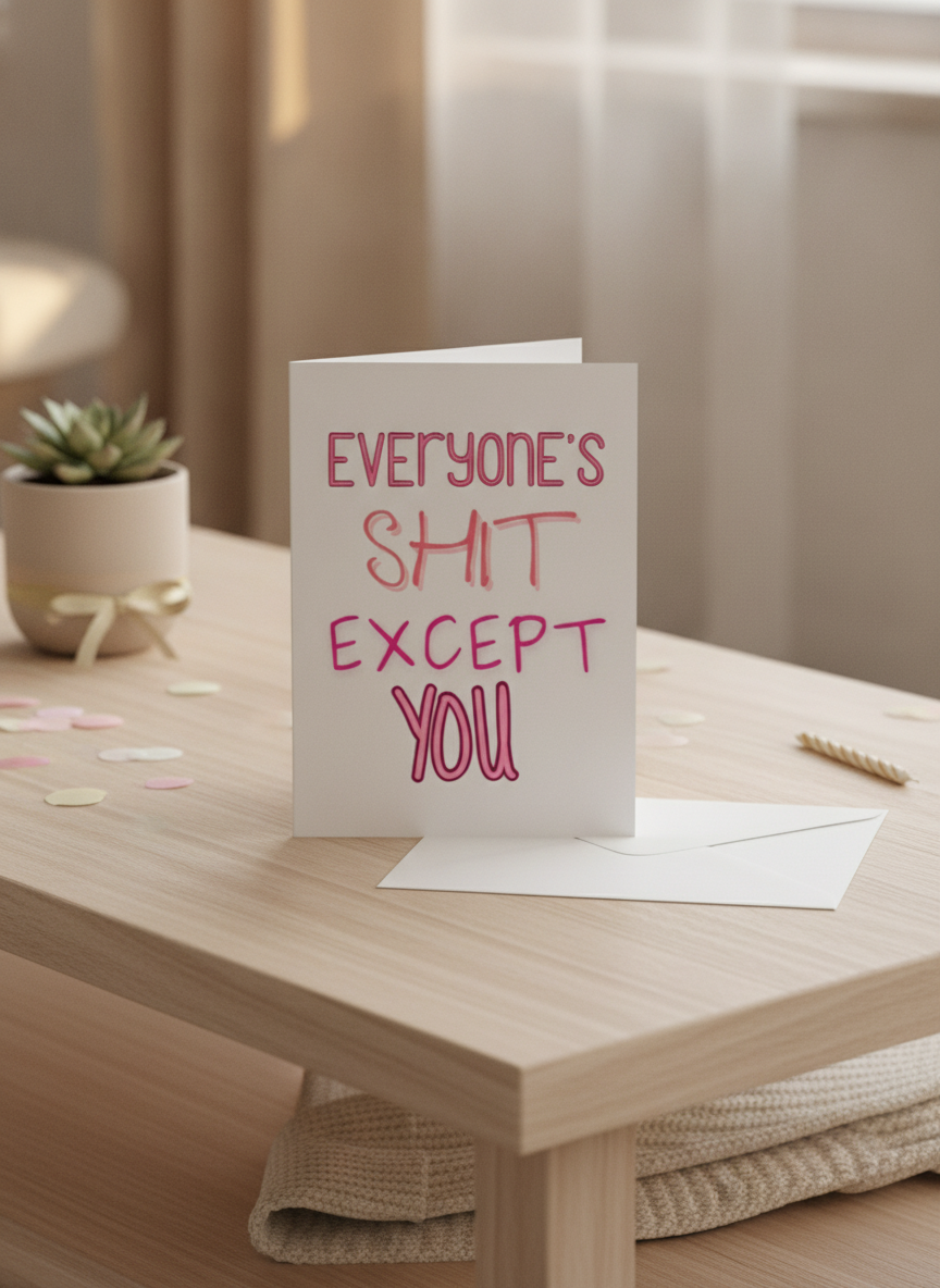Everyone Is Shit - Birthday Card