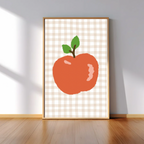 Apple Gingham Kitchen Print