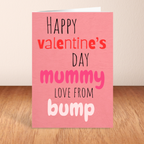 Happy Valentine’s Day Card To Mummy From Bump