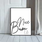 Nice Bum Bathroom Print