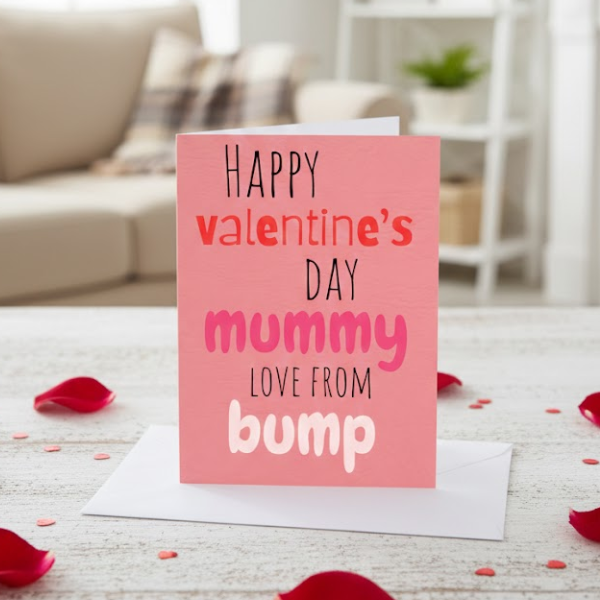 Happy Valentine’s Day Card To Mummy From Bump