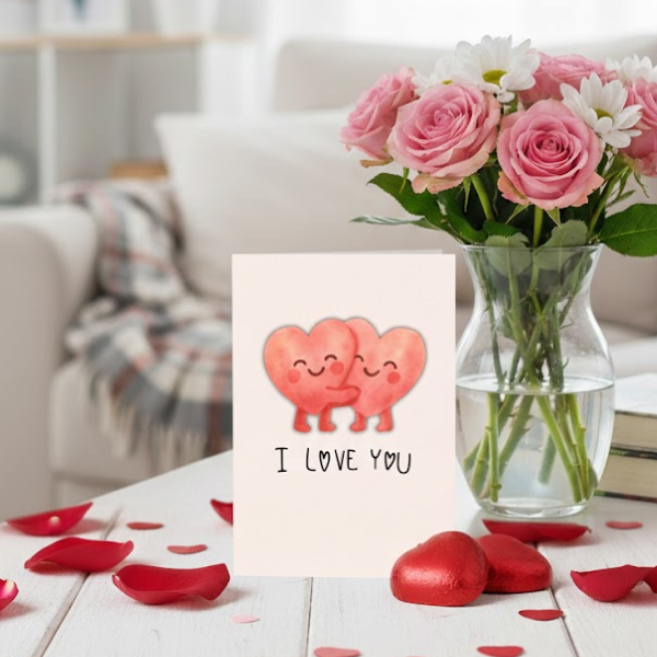 Cute I Love You Valentine’s Day Card