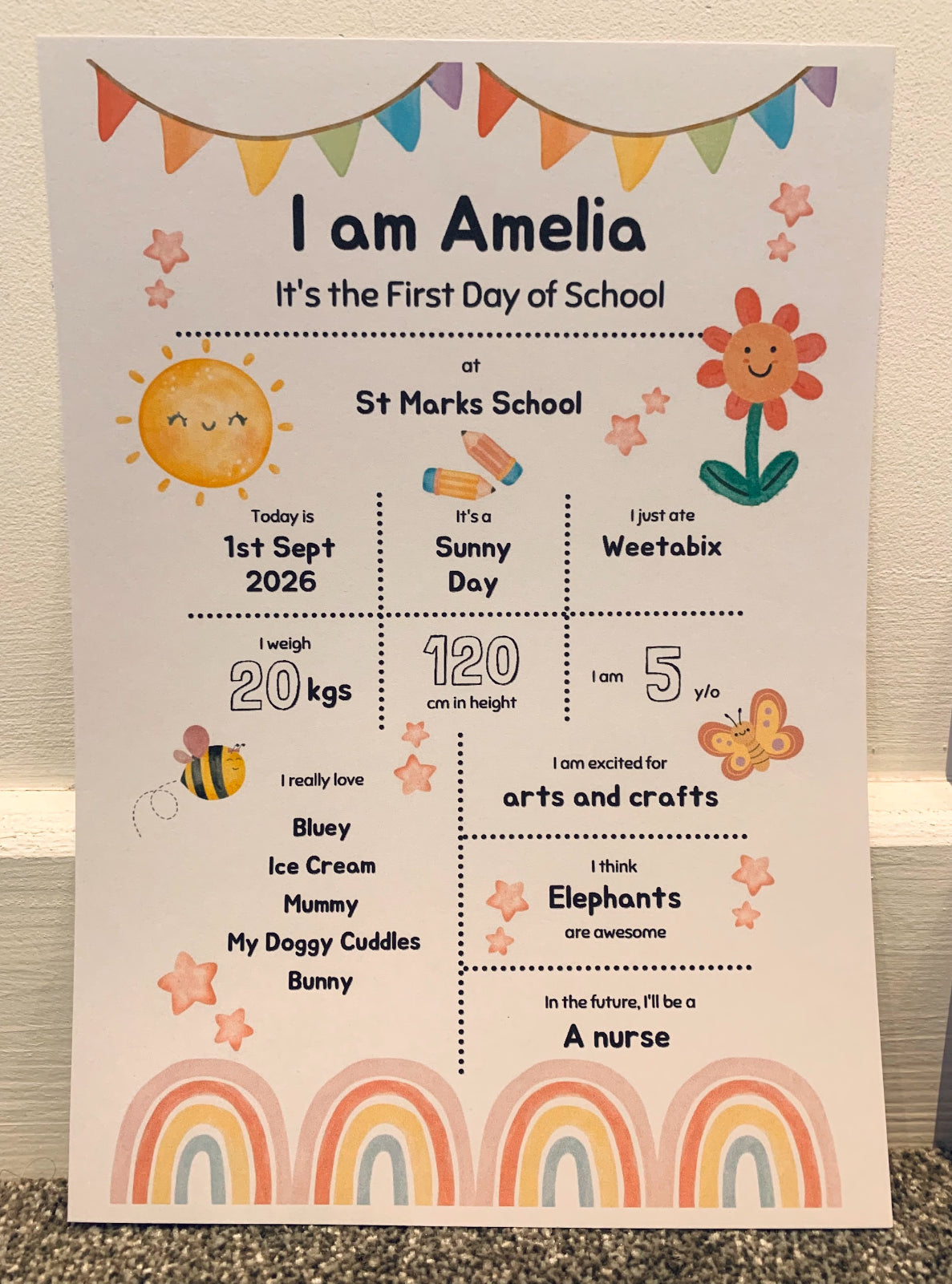 First Day Of School Print