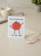 Funny Tomato Thank You Card | Cute Pun Thank You Card