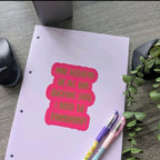 A4 Lilac Paperback Notepad with Funny Quote for everything you need to remember