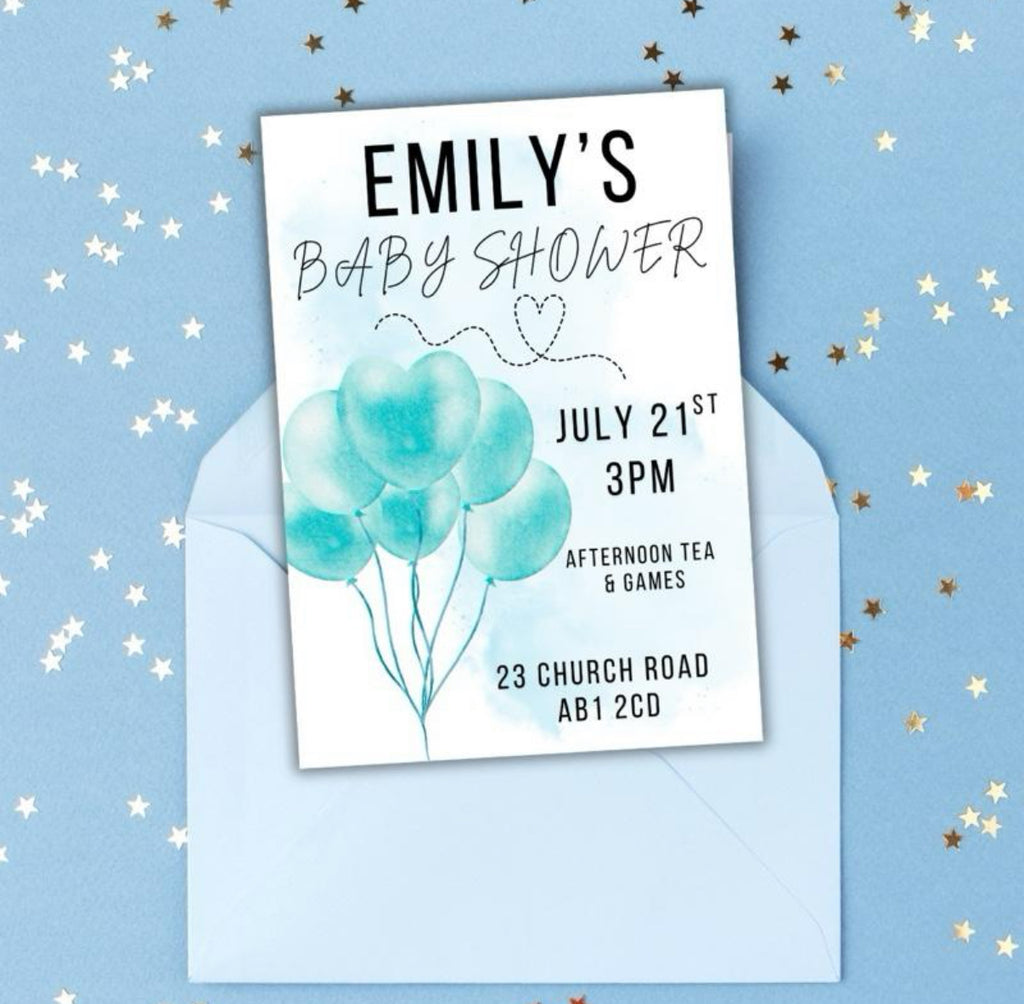 Personalised Baby Shower Invites