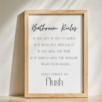 Bathroom rules