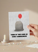 RIP Rude Birthday Card