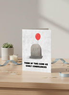 RIP Rude Birthday Card