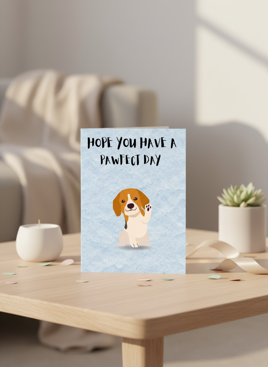Hope You Have A Pawfect Day - Birthday Card