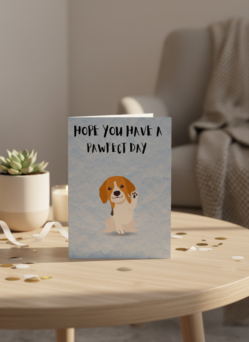 Hope You Have A Pawfect Day - Birthday Card