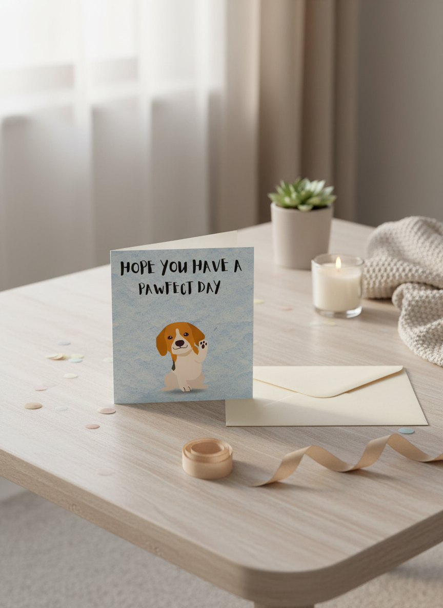 Hope You Have A Pawfect Day - Birthday Card