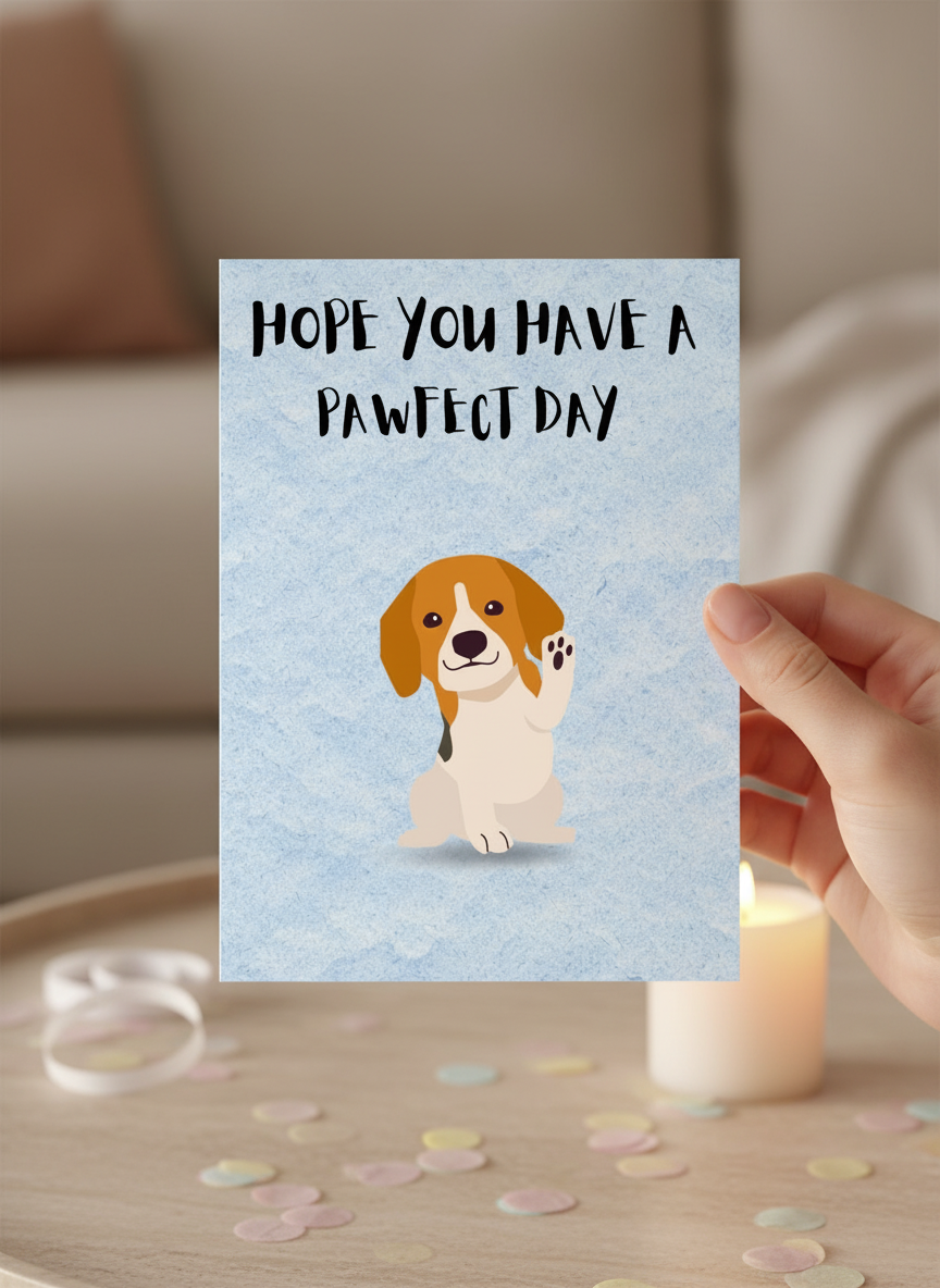 Hope You Have A Pawfect Day - Birthday Card
