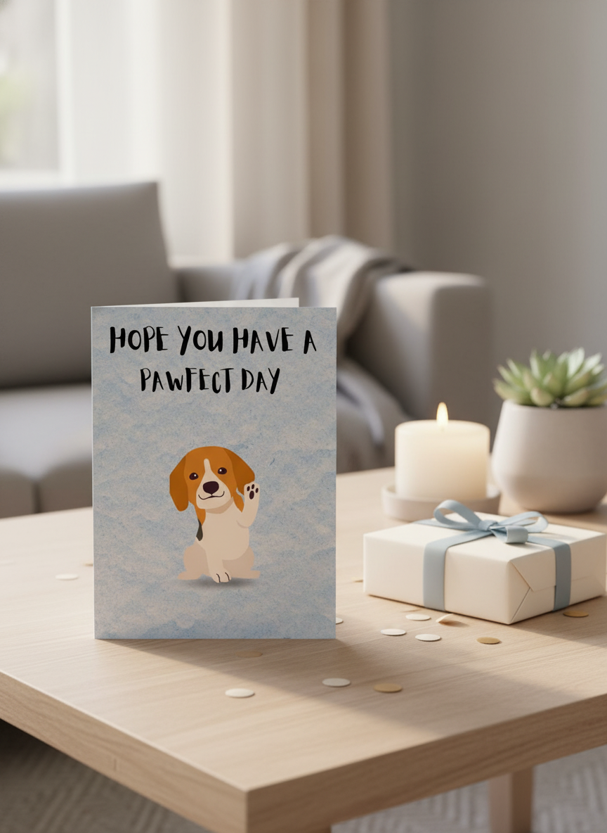 Hope You Have A Pawfect Day - Birthday Card