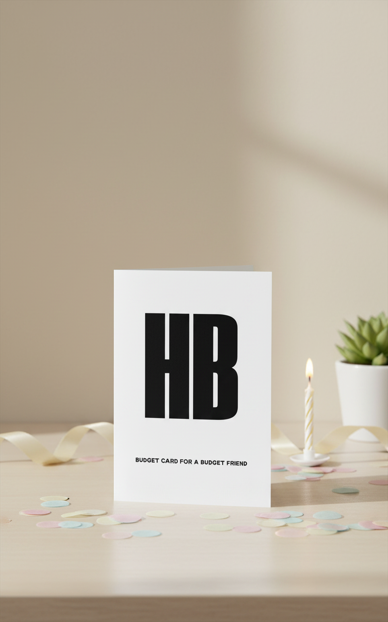 Budget Card For A Budget Friend - Birthday Card