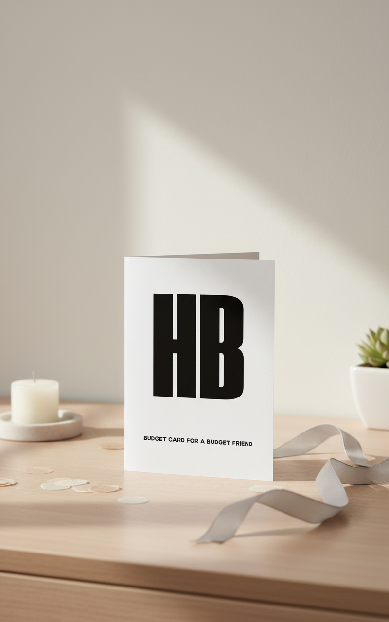 Budget Card For A Budget Friend - Birthday Card