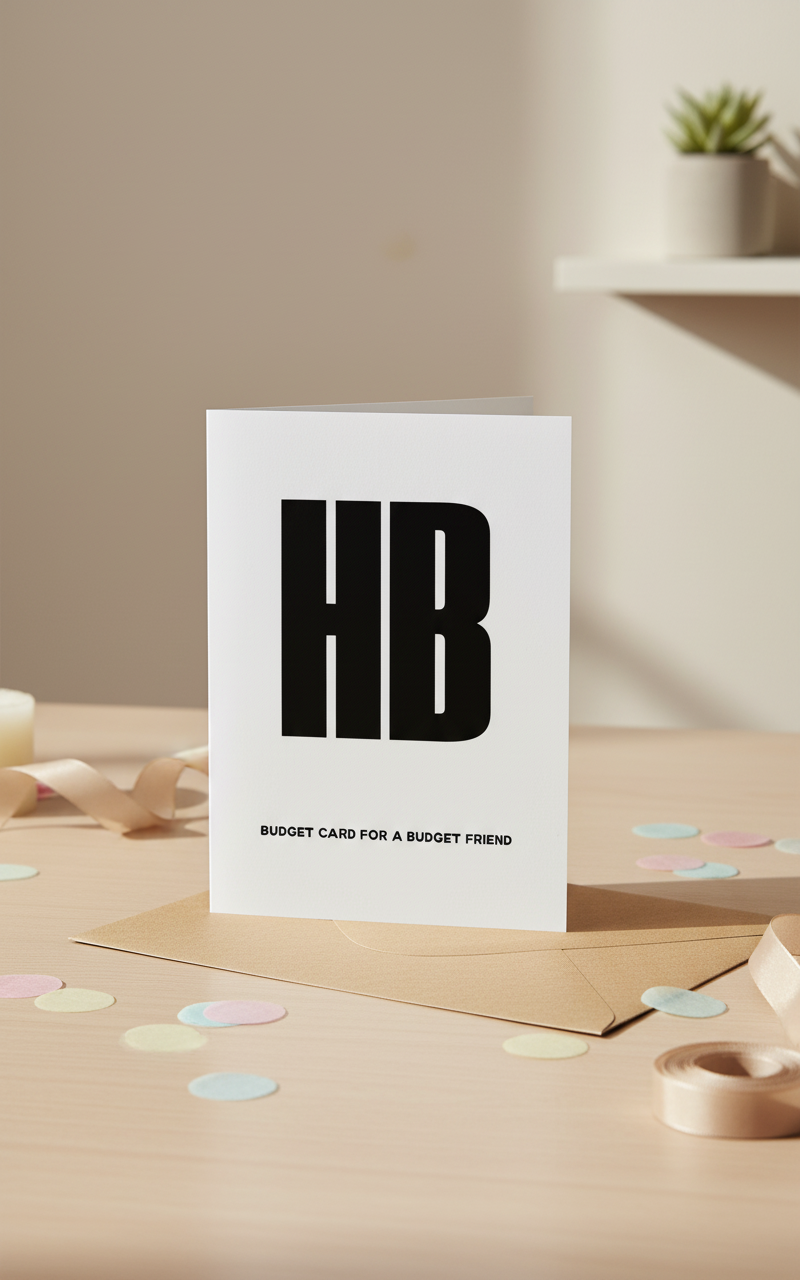 Budget Card For A Budget Friend - Birthday Card