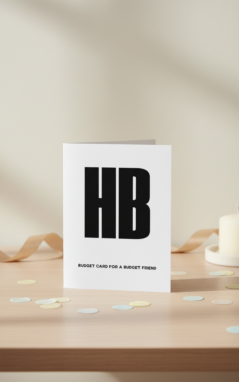 Budget Card For A Budget Friend - Birthday Card