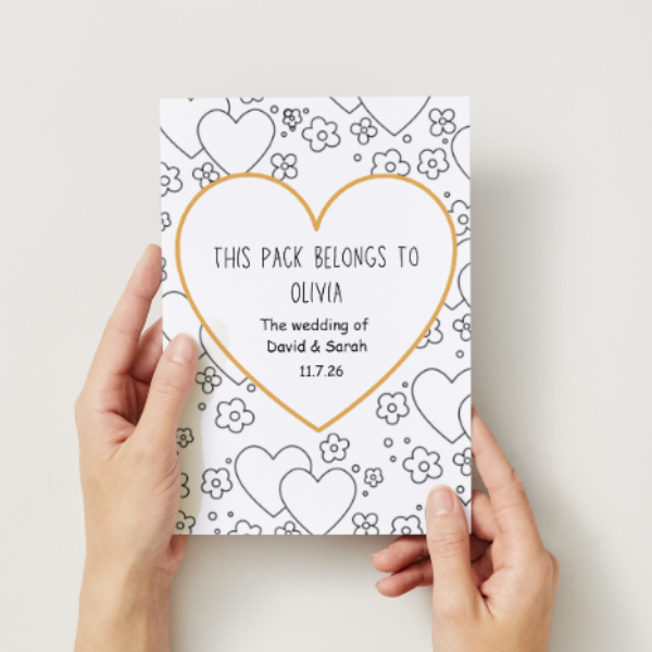 Kids Wedding Activity Pack - A5