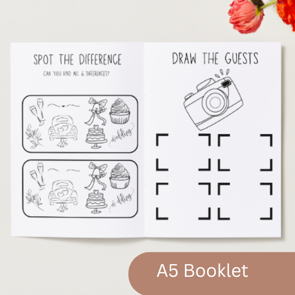 Kids Wedding Activity Pack - A5