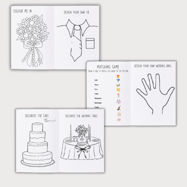 Kids Wedding Activity Pack - A5