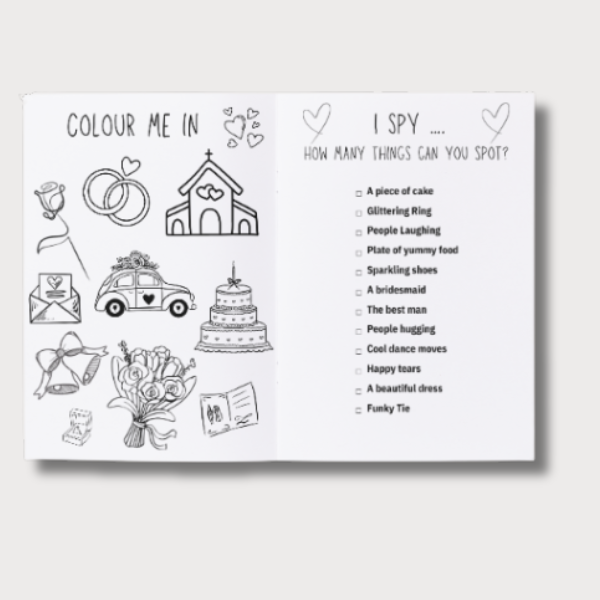 Kids Wedding Activity Pack - A5