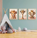 Baby Animal Royalty Print Set Of 3