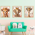 Baby Animal Royalty Print Set Of 3
