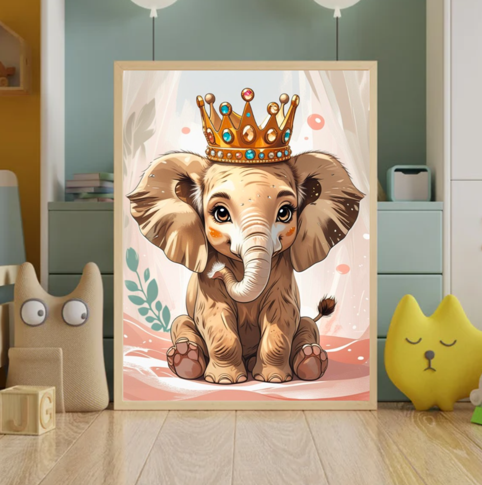 Baby Animal Royalty Print Set Of 3