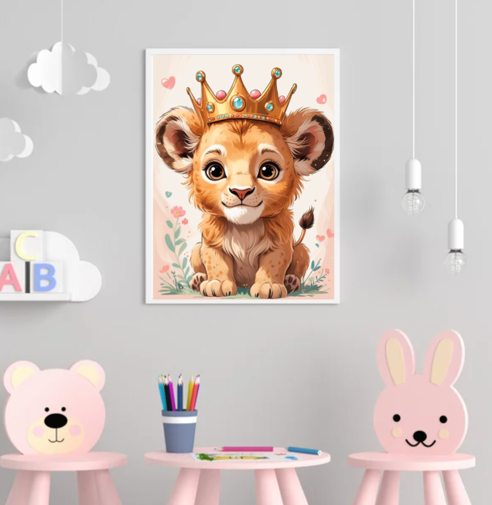 Baby Animal Royalty Print Set Of 3